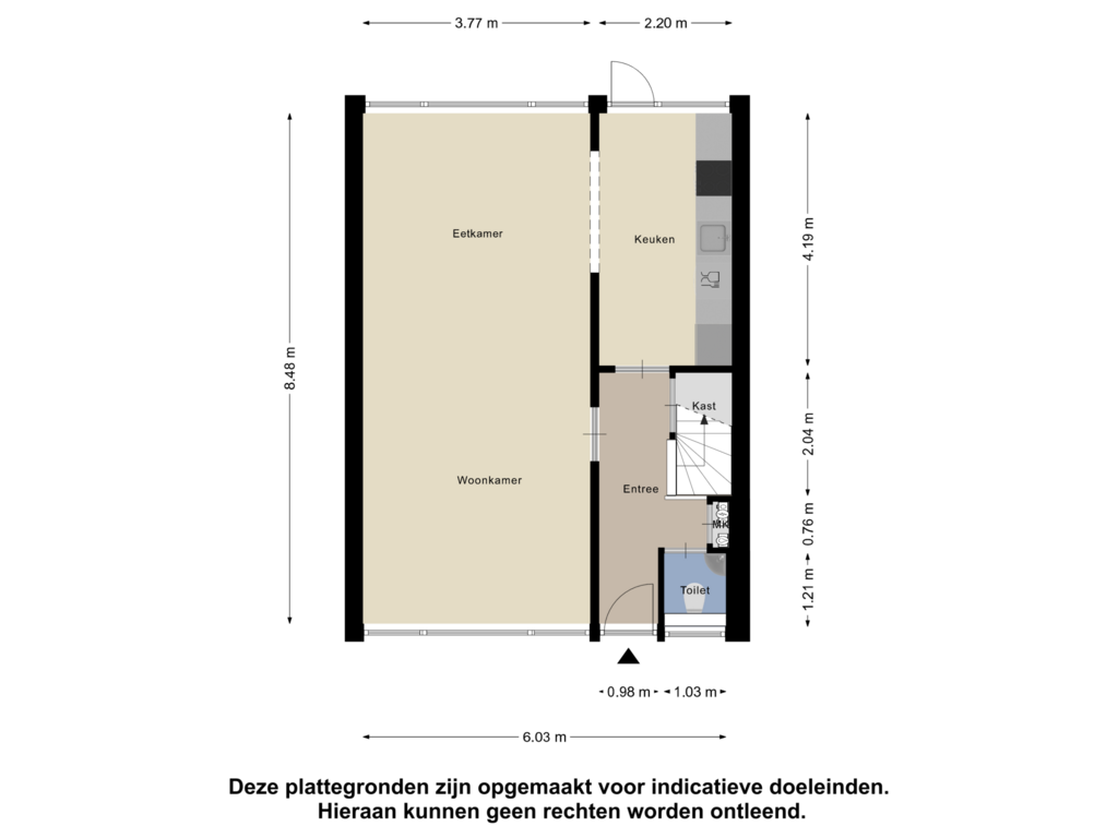 Bekijk plattegrond van Begane Grond van Lekstraat 26