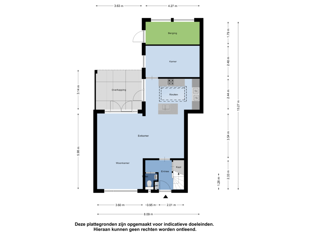 Bekijk plattegrond van Begane Grond van Kleefsestraat 5