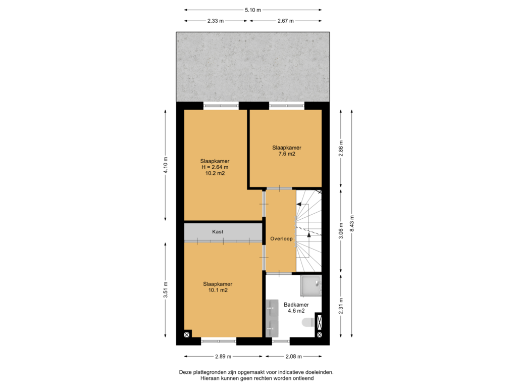 Bekijk plattegrond van 1e Verdieping van Anna Ruyschstraat 5