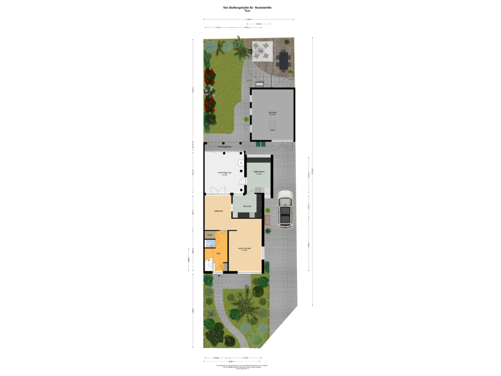 Bekijk plattegrond van TUIN van Van Stolbergstrjitte 42