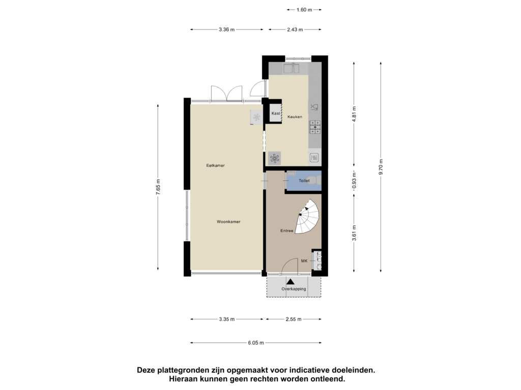 View floorplan of Begane Grond of Ten Ankerweg 1-A