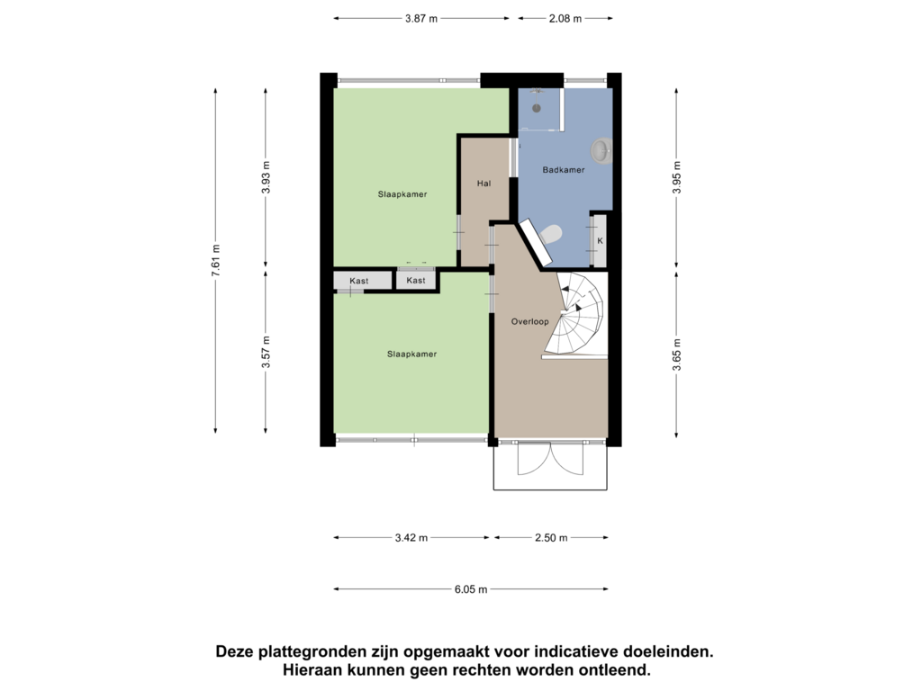 View floorplan of Eerste Verdieping of Ten Ankerweg 1-A