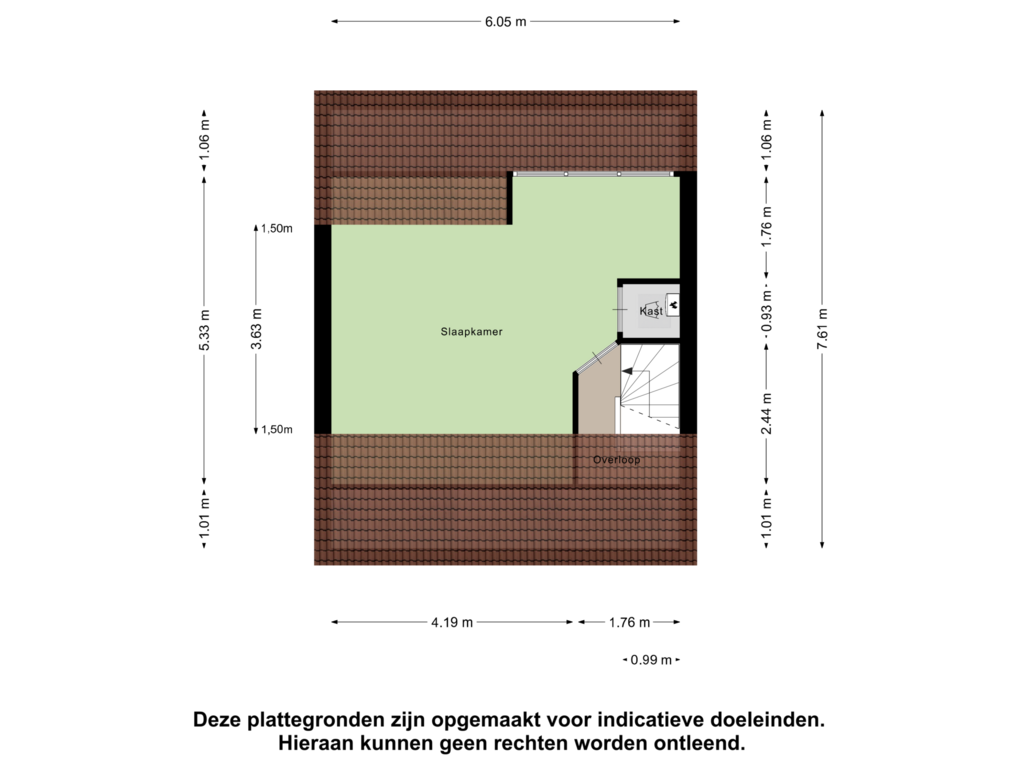 View floorplan of Tweede Verdieping of Ten Ankerweg 1-A