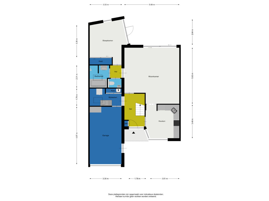 Bekijk plattegrond van Begane grond van Neptunus 10