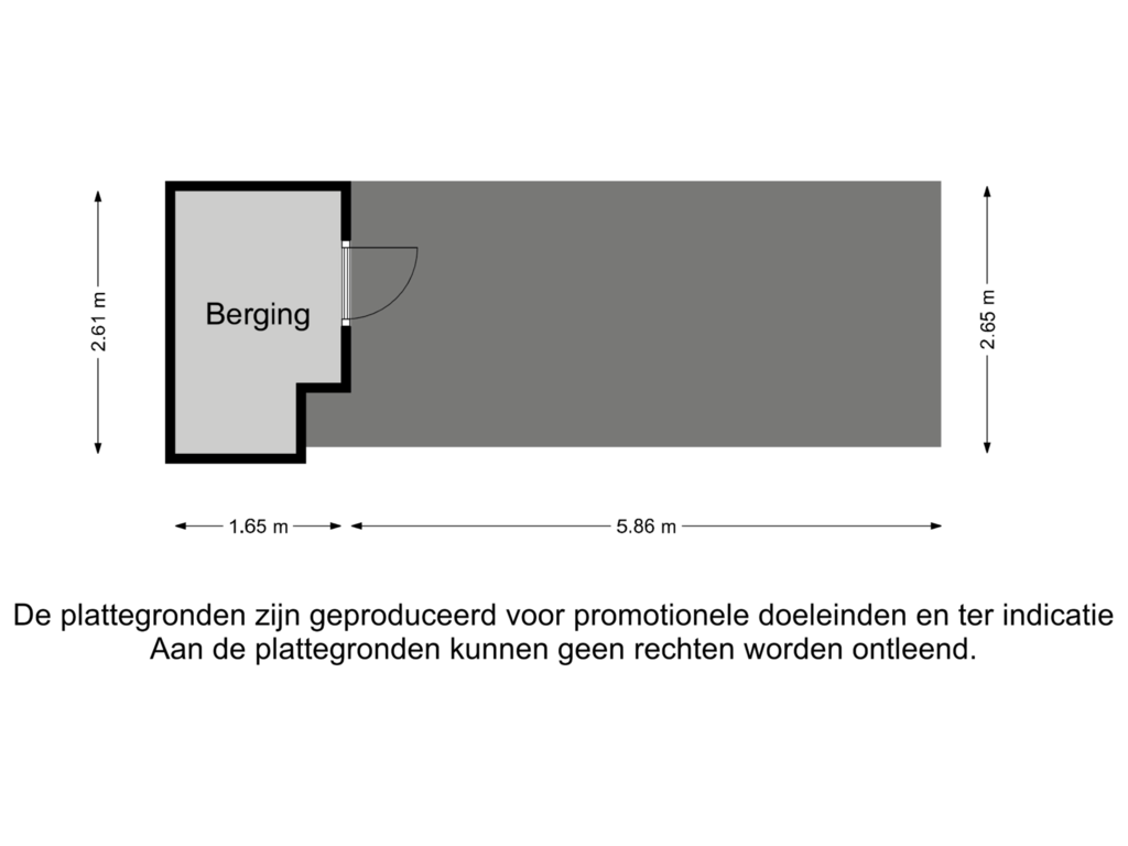 Bekijk plattegrond van Berging van Voorste Monnikenland 14