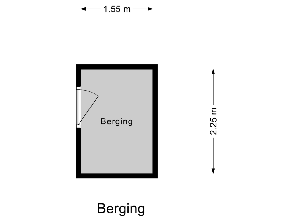 Bekijk plattegrond van Berging van David van Orliënsstraat 50