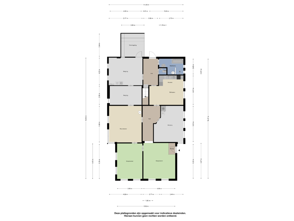 View floorplan of Begane Grond of Zuiderdiep 327