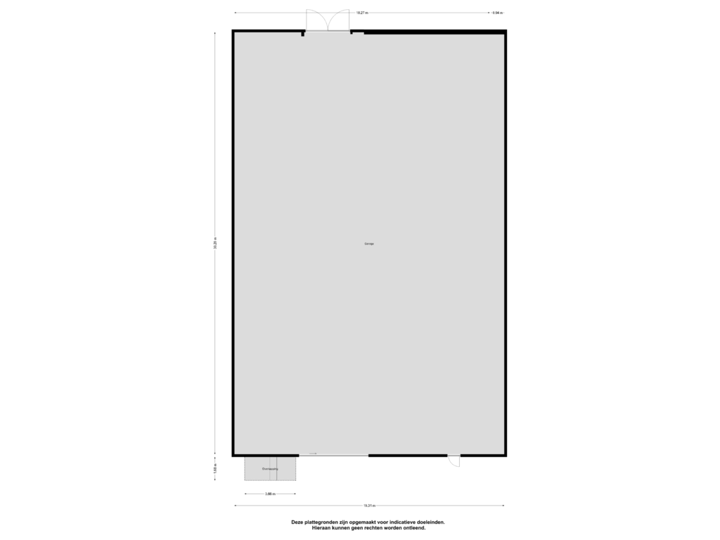 View floorplan of Garage of Zuiderdiep 327