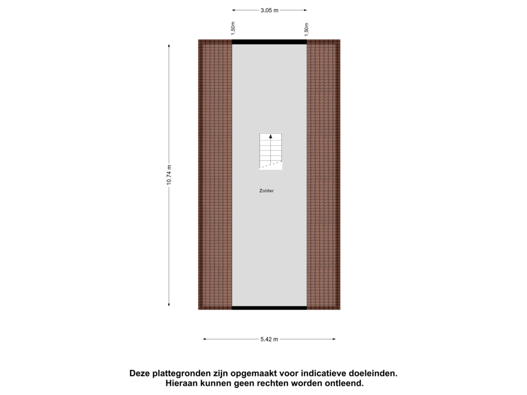 View floorplan of Garage Zolder of Zuiderdiep 327