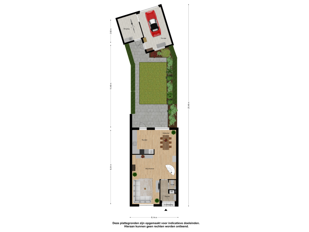 Bekijk plattegrond van Begane Grond Tuin van Ootmarsumsestraat 83