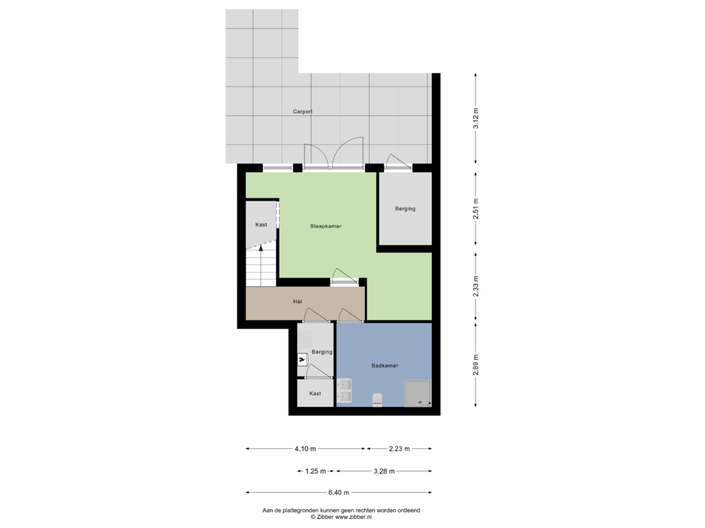 Bekijk plattegrond van Souterrain van Terborgseweg 11-B