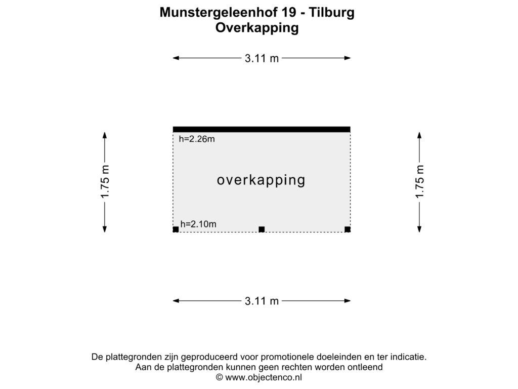 View floorplan of Overkapping of Munstergeleenhof 19