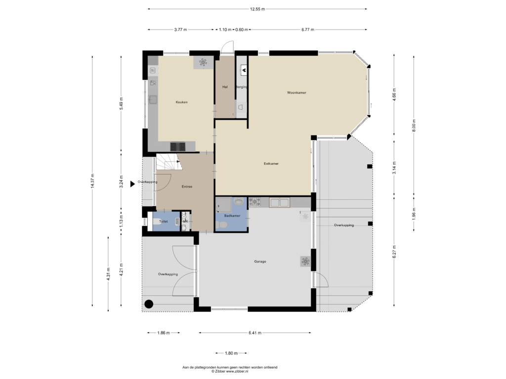 Bekijk plattegrond van Begane Grond van Nieuwe Diep 18