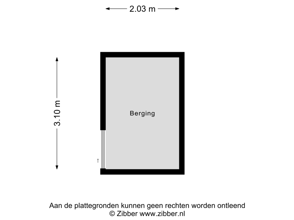 Bekijk plattegrond van Berging van Nieuwe Diep 18