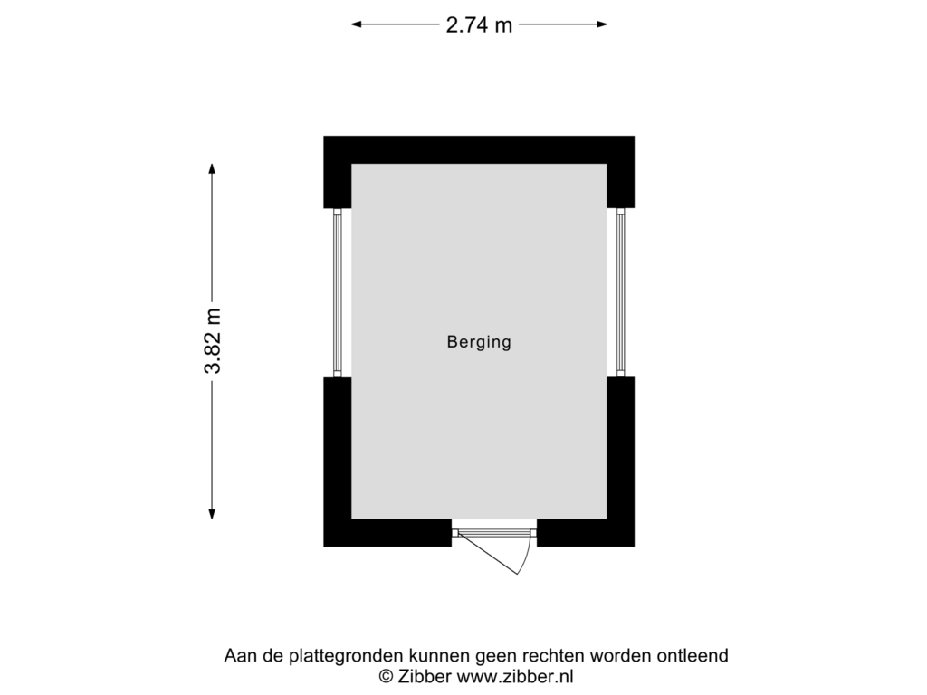 Bekijk plattegrond van Berging van de Brinken 4