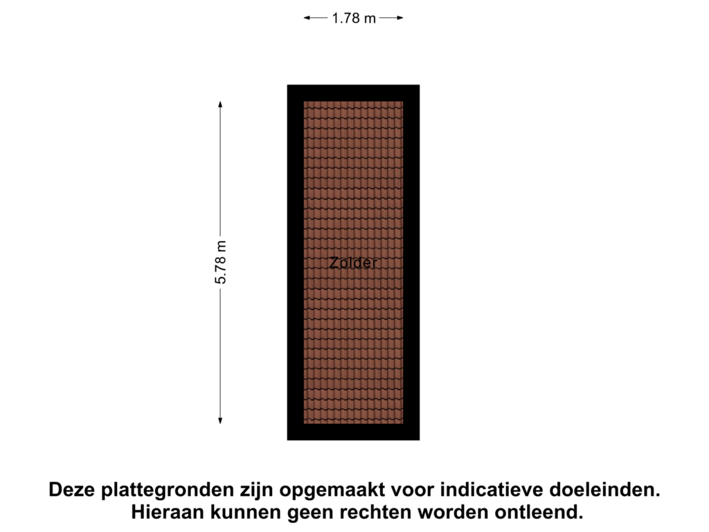 View floorplan of 2e verdieping of Glacisstraat 21