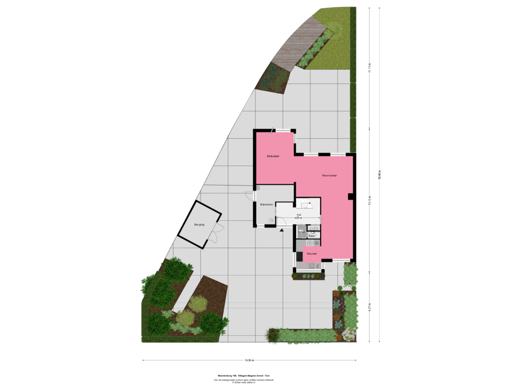 View floorplan of Begane Grond - Tuin of Waardenburg 109