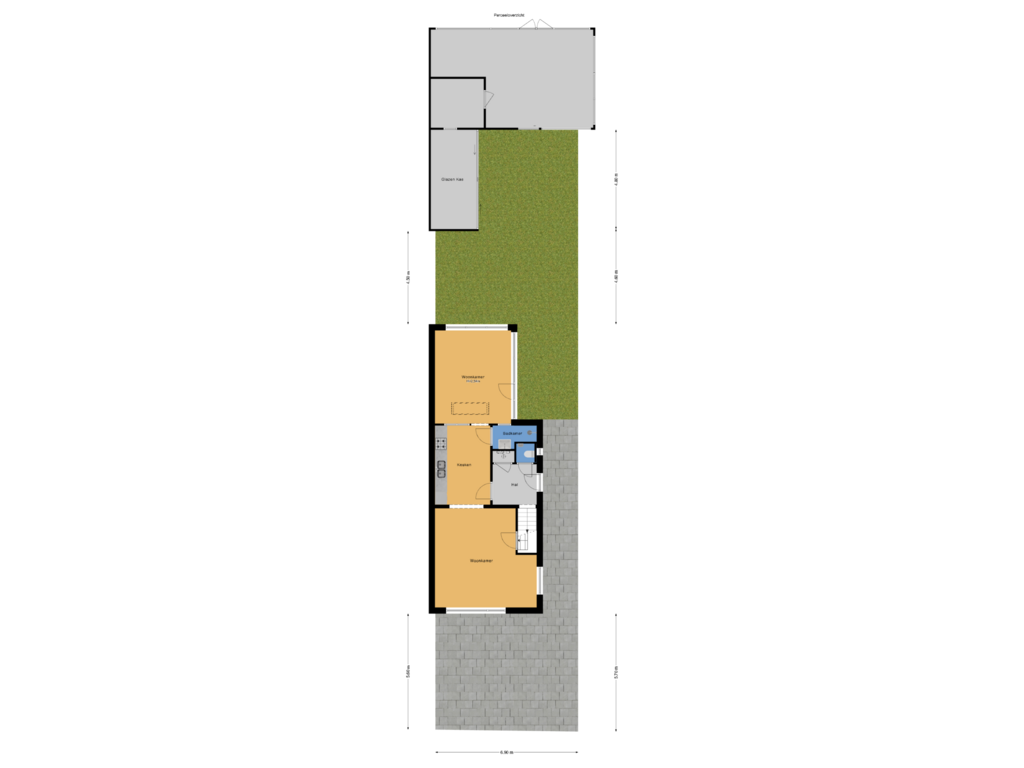 Bekijk plattegrond van Perceeloverzicht van Nieuwkoopseweg 38