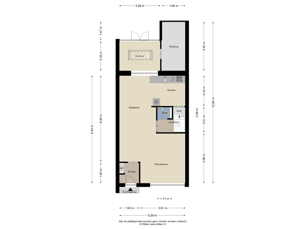 View floorplan of Begane Grond of Kapelaan Heggestraat 13