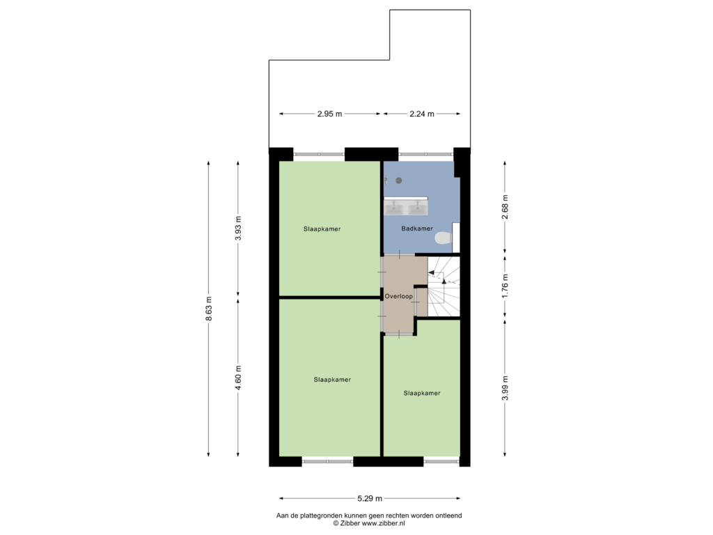 View floorplan of Eerste Verdieping of Kapelaan Heggestraat 13