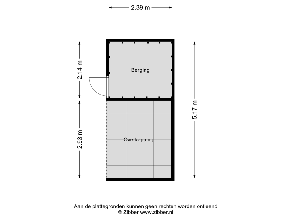 View floorplan of Berging of Kapelaan Heggestraat 13