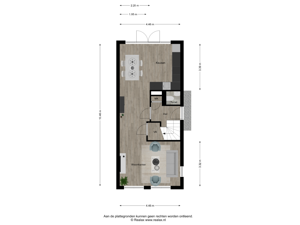 View floorplan of Begane grond of Bornsestraat 161