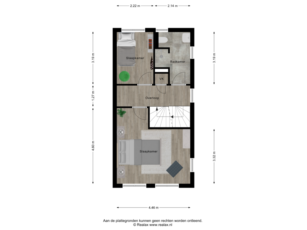 View floorplan of Verdieping 1 of Bornsestraat 161