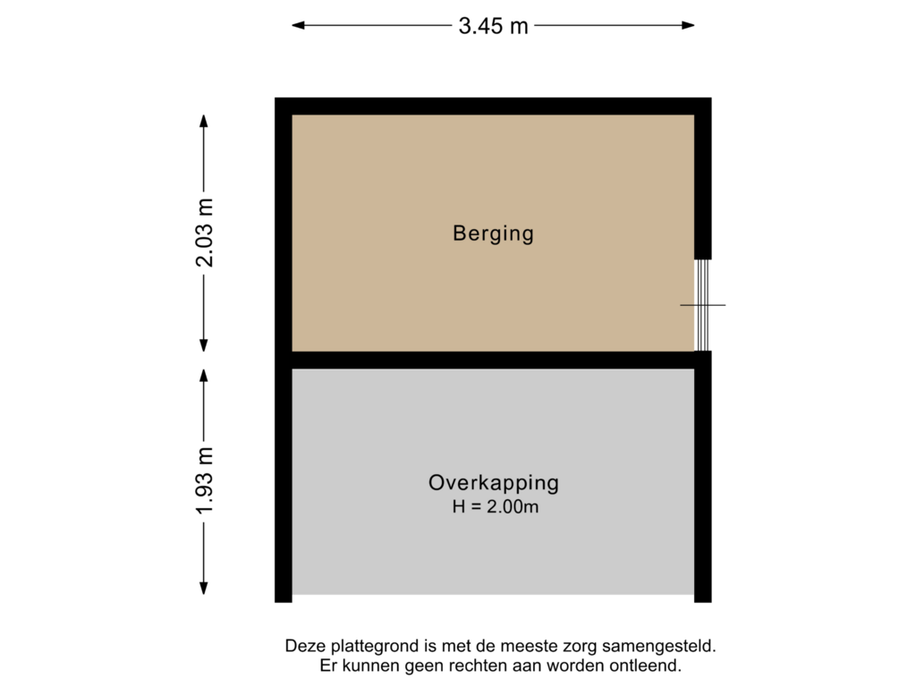 Bekijk plattegrond van Berging van Sint Maartensloop 36