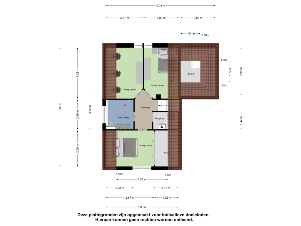 Bekijk plattegrond van Eerste verdieping van Havenlaan 9