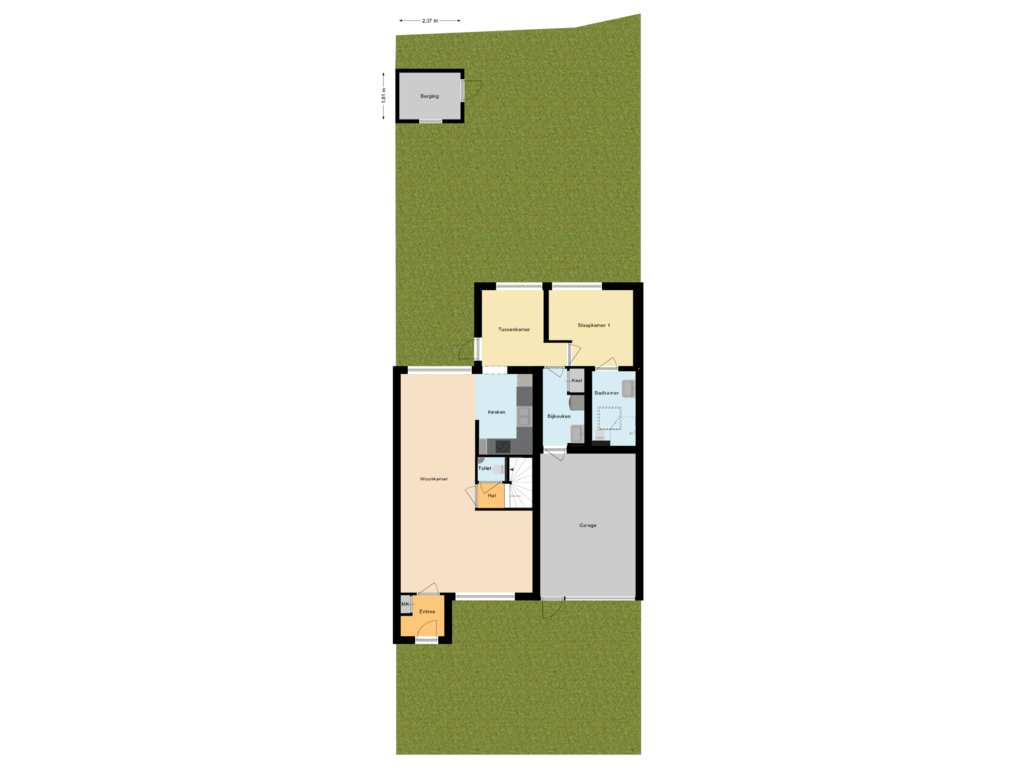 Bekijk plattegrond van Situatie van Beukenlaan 2