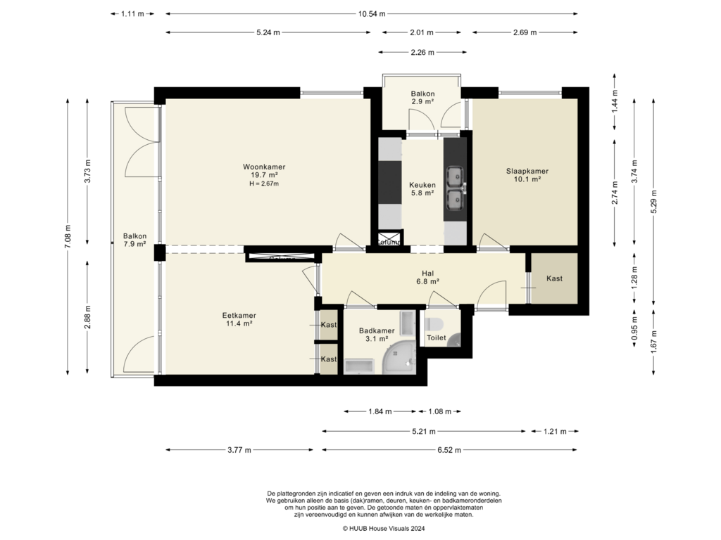 View floorplan of Appartement of Woudenbergseweg 40-E