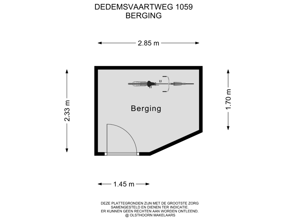 Bekijk plattegrond van Berging van Dedemsvaartweg 1059