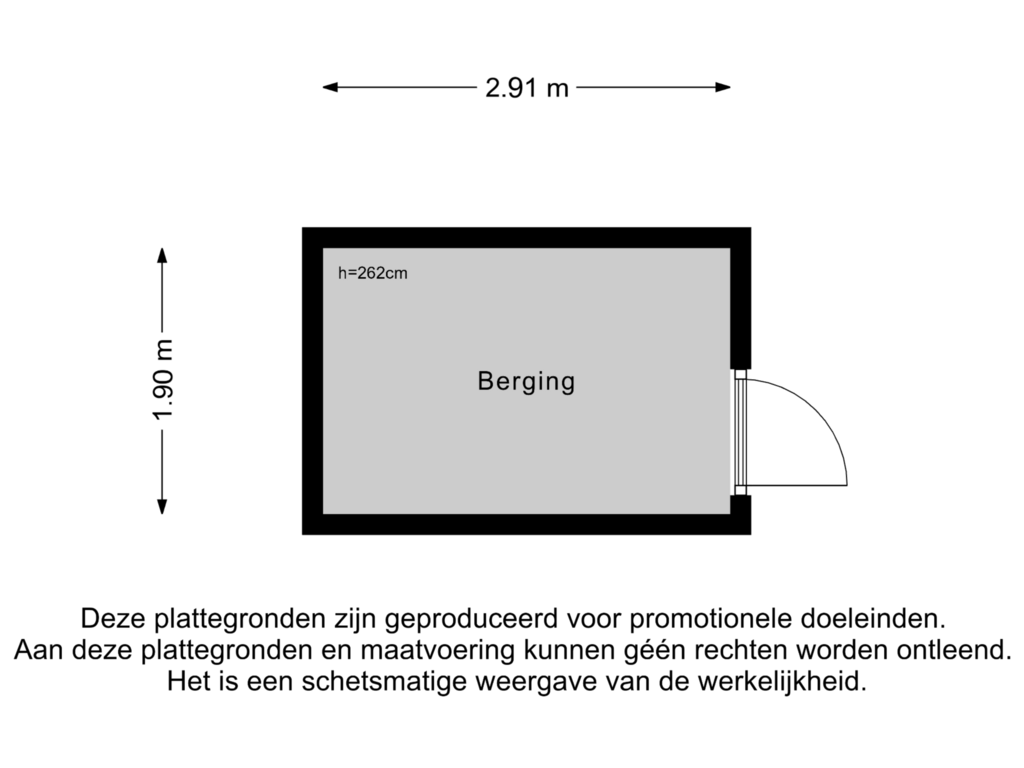 Bekijk plattegrond van Berging van Zandekkers 21