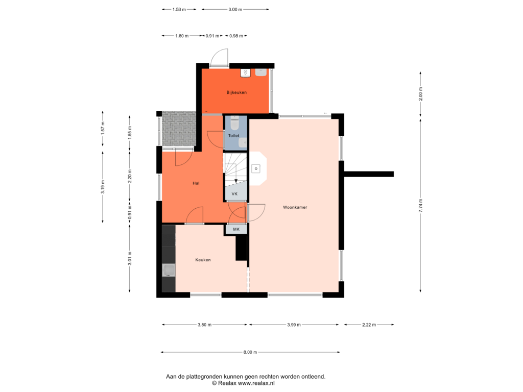 Bekijk plattegrond van Begane grond van Burgemeester Diepenhorstlaan 16