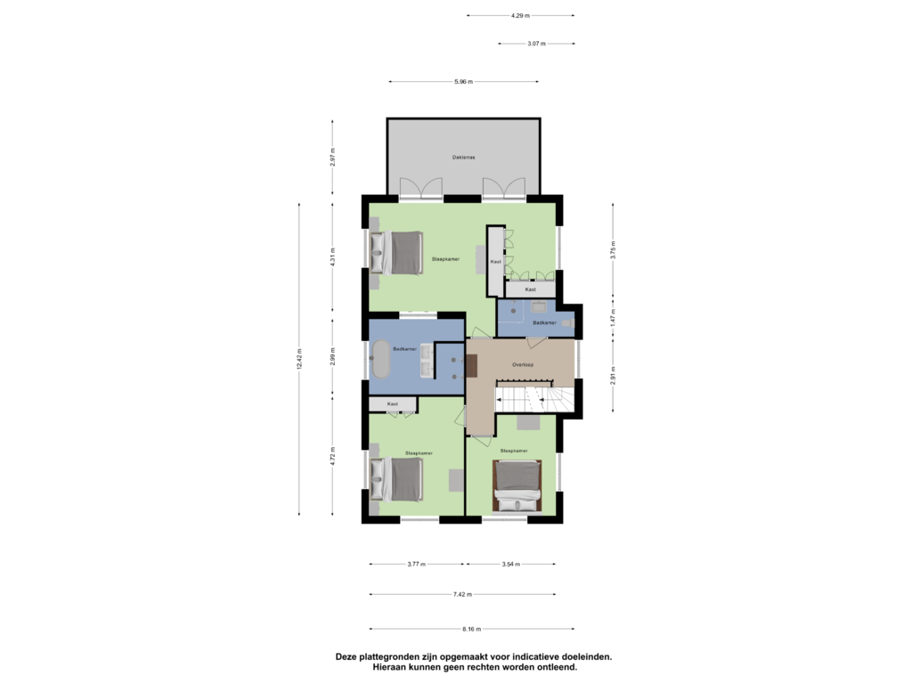 View floorplan of Eerste Verdieping of Roopoort 2-C