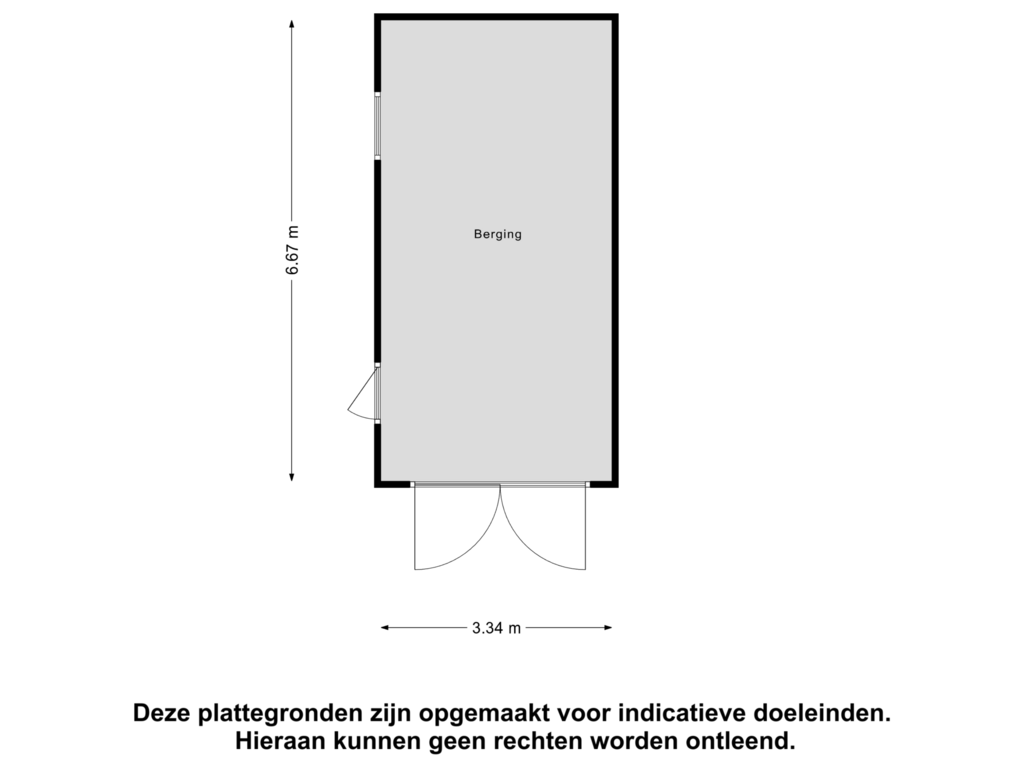 View floorplan of Berging of Roopoort 2-C