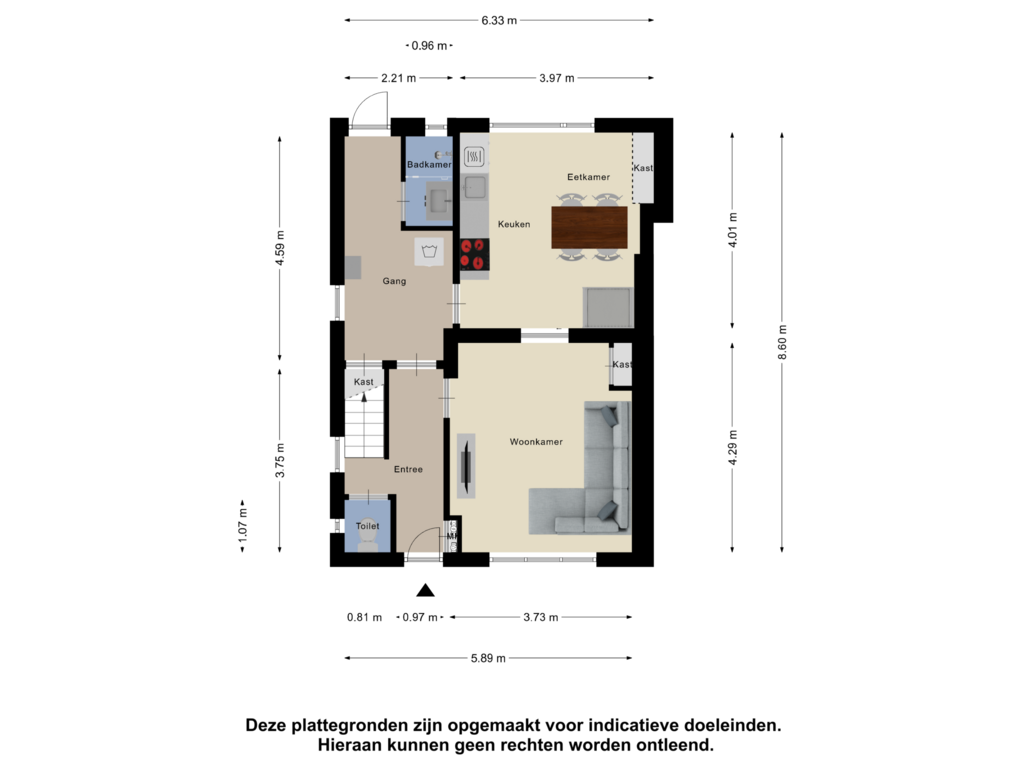 Bekijk plattegrond van Begane Grond van Noordweg 25