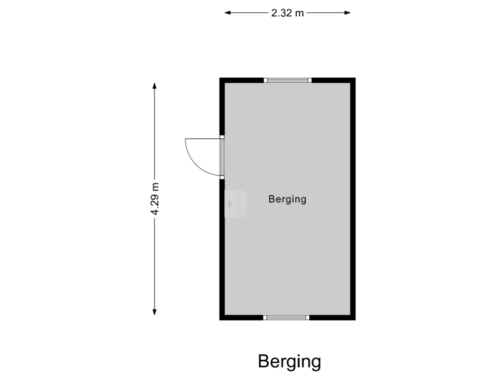 View floorplan of Berging of Lijsterstraat 12