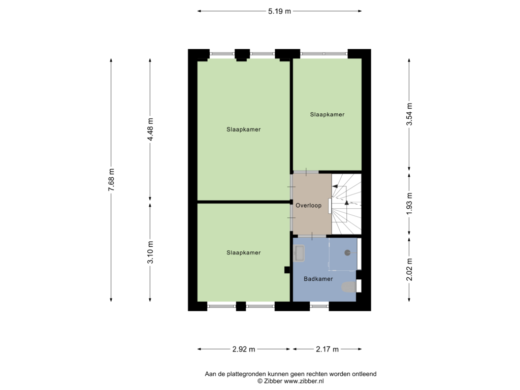 Bekijk plattegrond van Eerste verdieping van Vormerijstraat 40-B