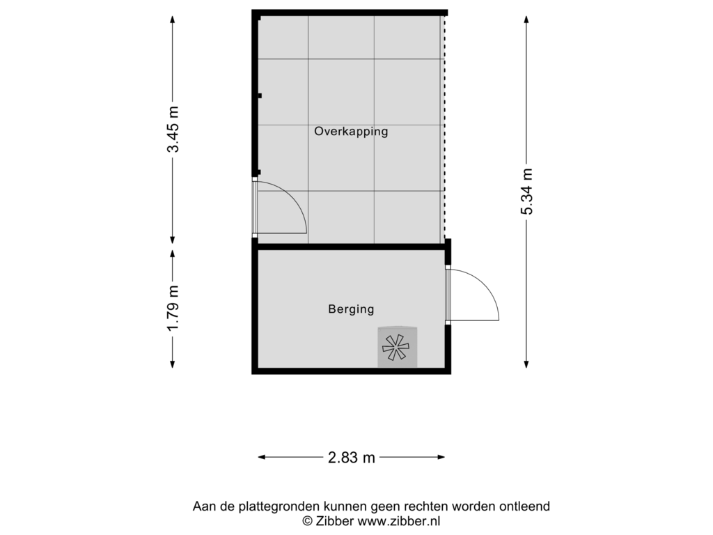 Bekijk plattegrond van Berging van Vormerijstraat 40-B