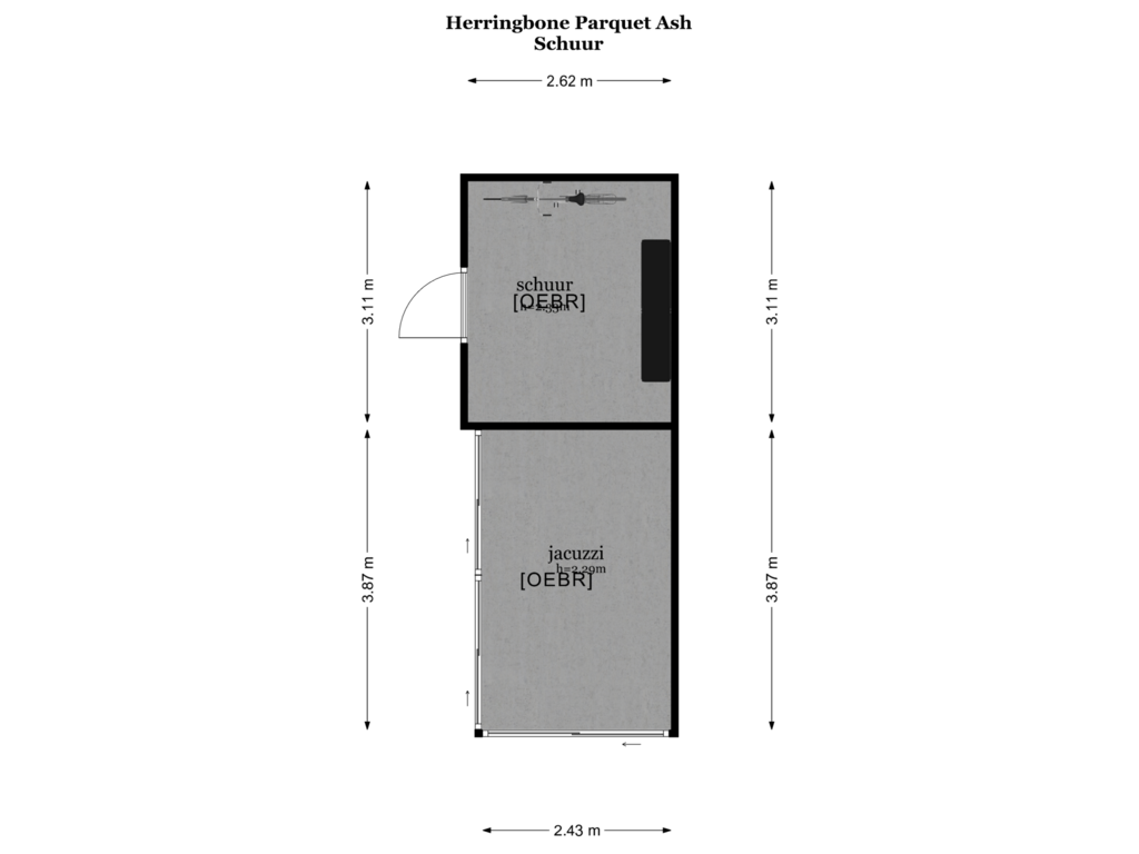 Bekijk plattegrond van SCHUUR van Fibulastraat 22