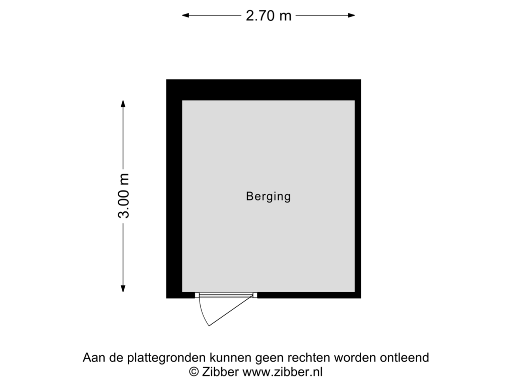 Bekijk plattegrond van Berging van Hardenbrink 41