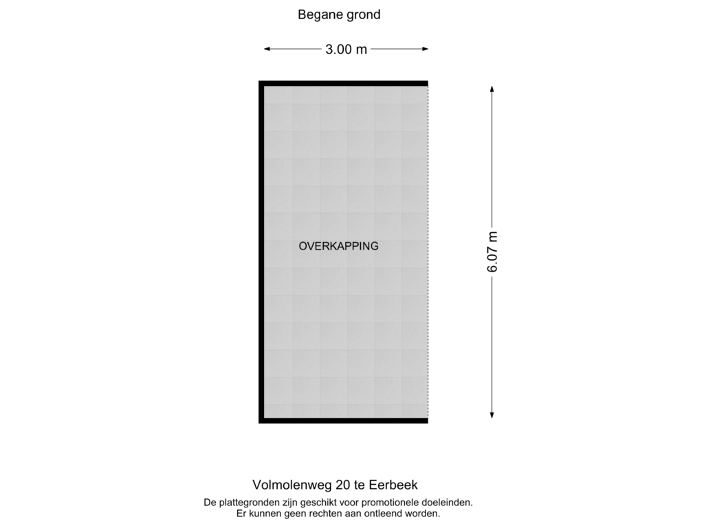 View floorplan of Begane grond-Overkapping of Volmolenweg 20