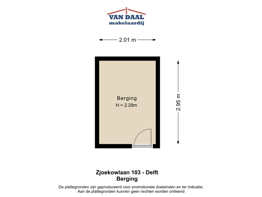 Bekijk plattegrond van Berging van Zjoekowlaan 103