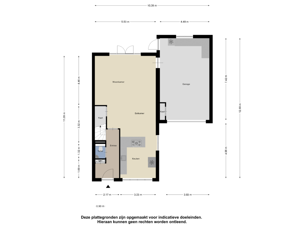 Bekijk plattegrond van Begane Grond van Rijshaak 2