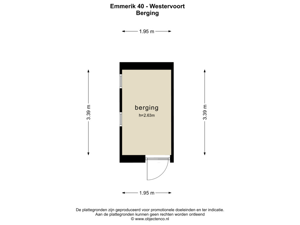 Bekijk plattegrond van BERGING van Emmerik 40