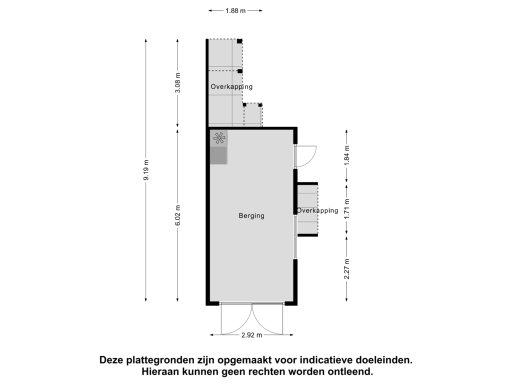 View floorplan of Berging of K. Lantermansplein 7