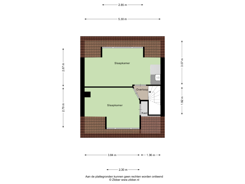 Bekijk plattegrond van Zolder van Molenstraat 12