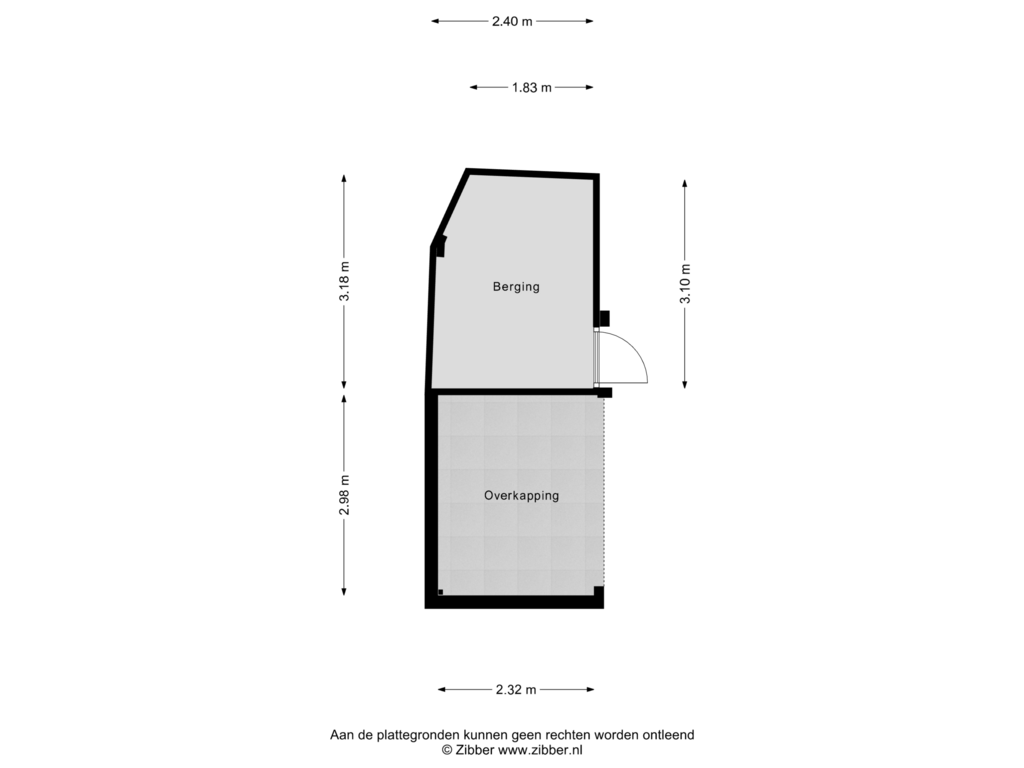 Bekijk plattegrond van Berging van Molenstraat 12