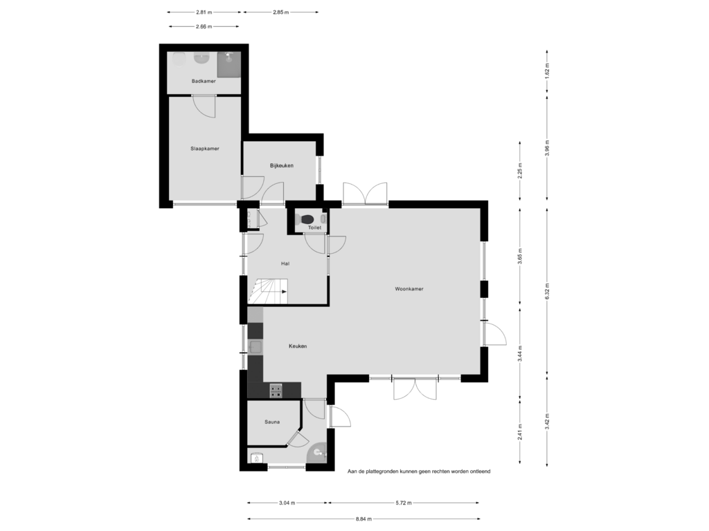 Bekijk plattegrond van Begane grond van Zwanenbalg 14